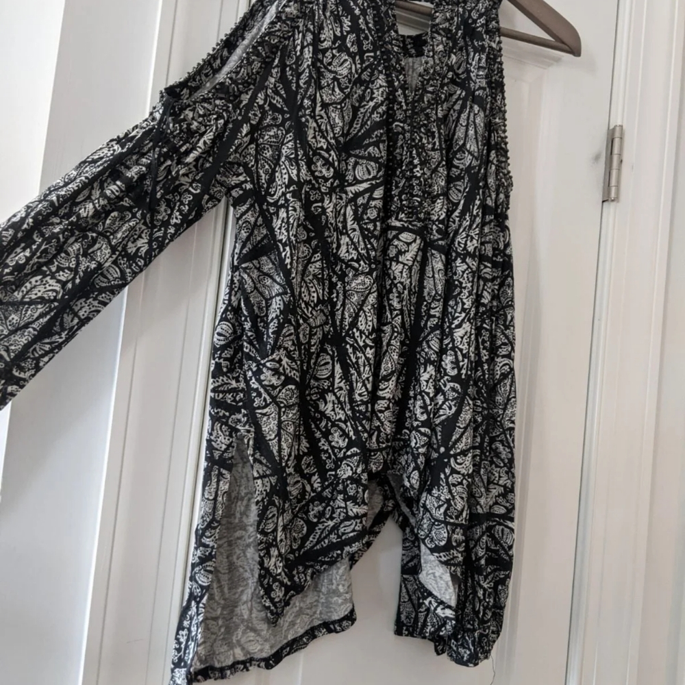 Free People boho cold shoulder top xs - Picture 4 of 5